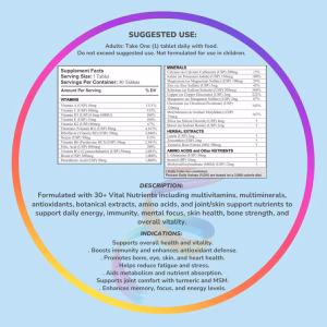 Vitsio Product Label Claim